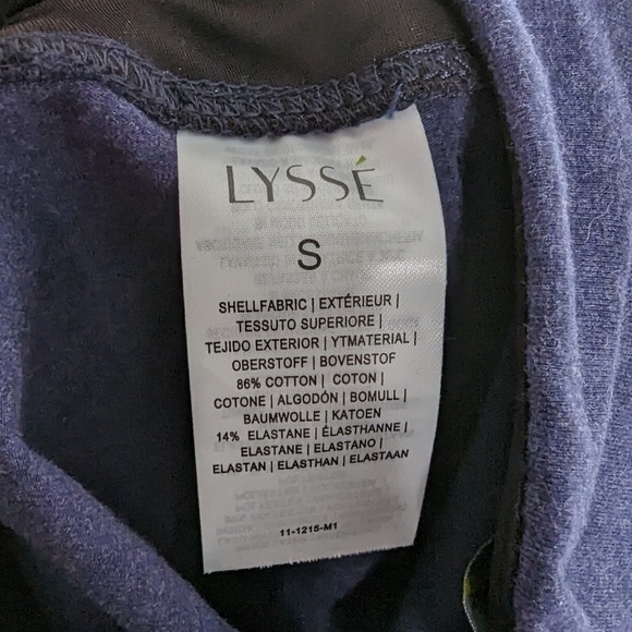 Lysse Blue High Waist Stretch Capris Athletic Workout - Picture 4 of 7